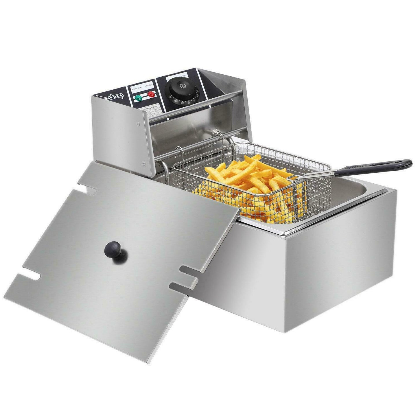 Electric Countertop Deep Fryer Basket 2500W 6L