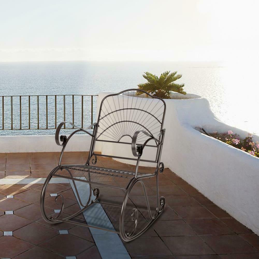 Vintage All-Weather Outdoor Rocking Chair Patio Rocking Chair