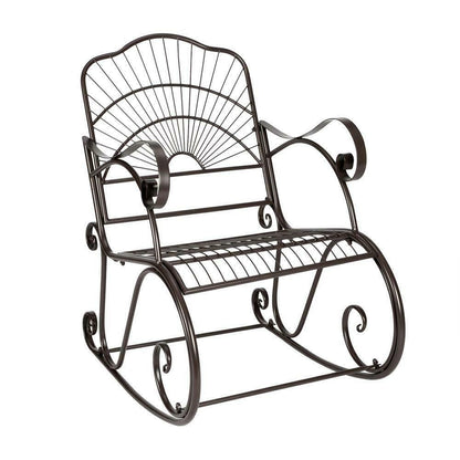 Vintage All-Weather Outdoor Rocking Chair Patio Rocking Chair