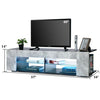 Image of 65 Inch Tv Stand Media Console Modern Cabinet Tv Stand with Led Lights