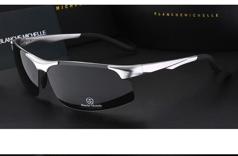 Aluminum Magnesium Men Sunglasses Night Vision Glasses