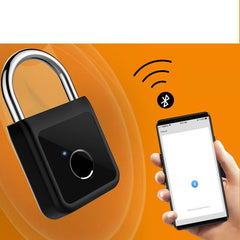 Fingerprint Padlock Waterproof Smart Padlock Bluetooth Tuya App Connection USB Rechargeable Security Keyless Lock