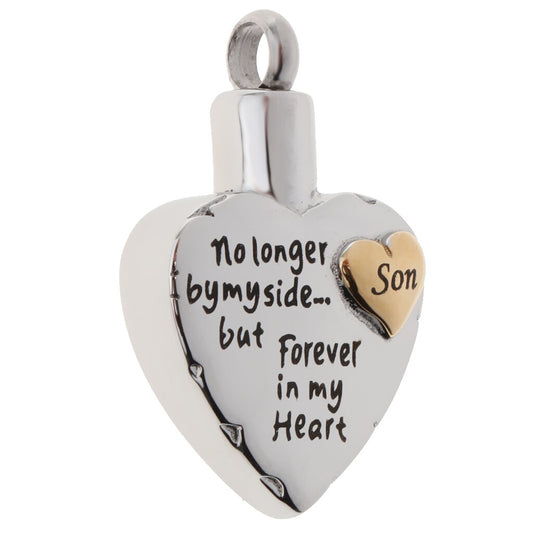 No Longer by My Side Heart in Heart Necklace