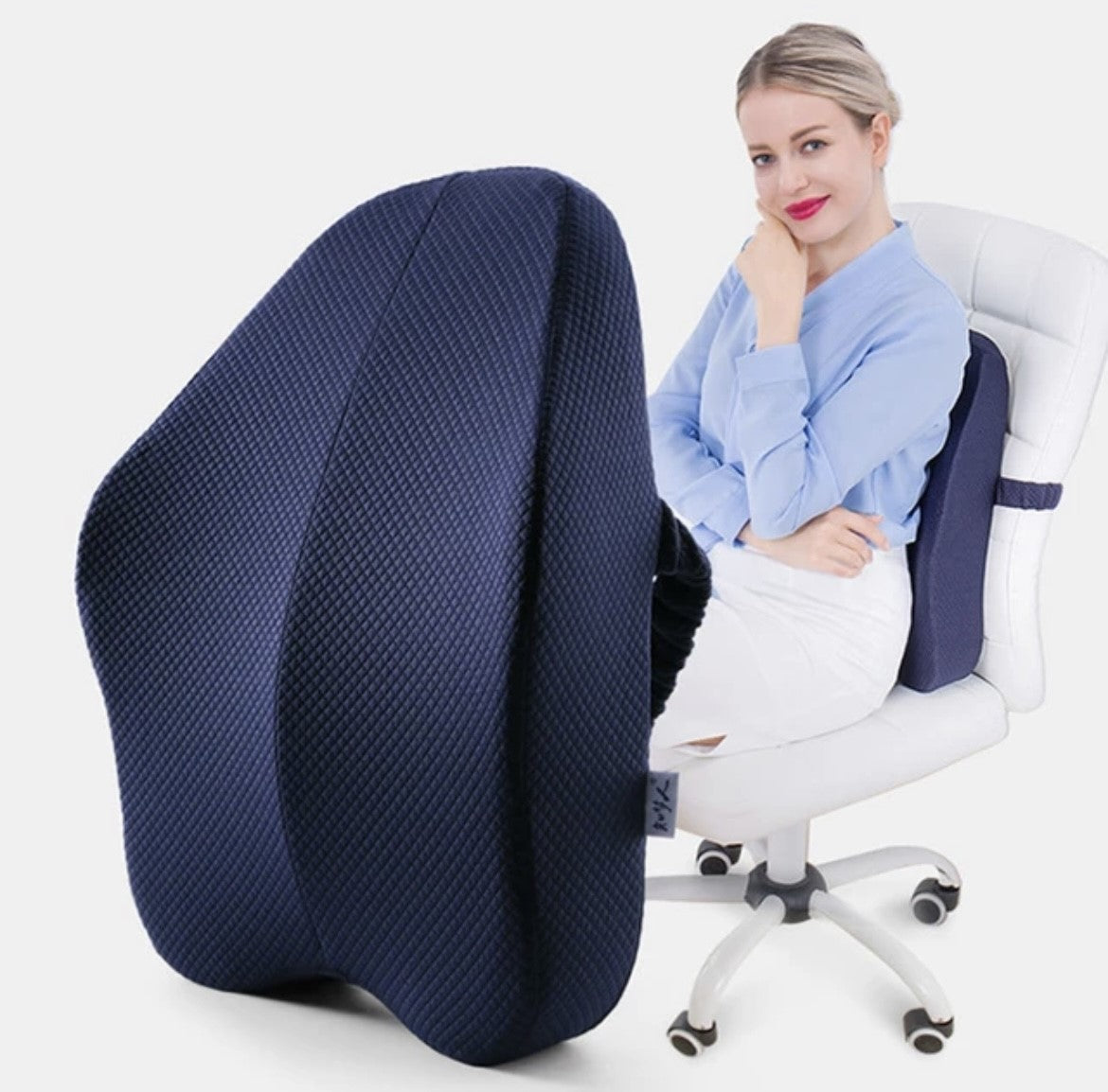 Orthopedic Office Chair Cushion Memory Foam Seat Cushion Lumbar Hemorrhoid Coccyx