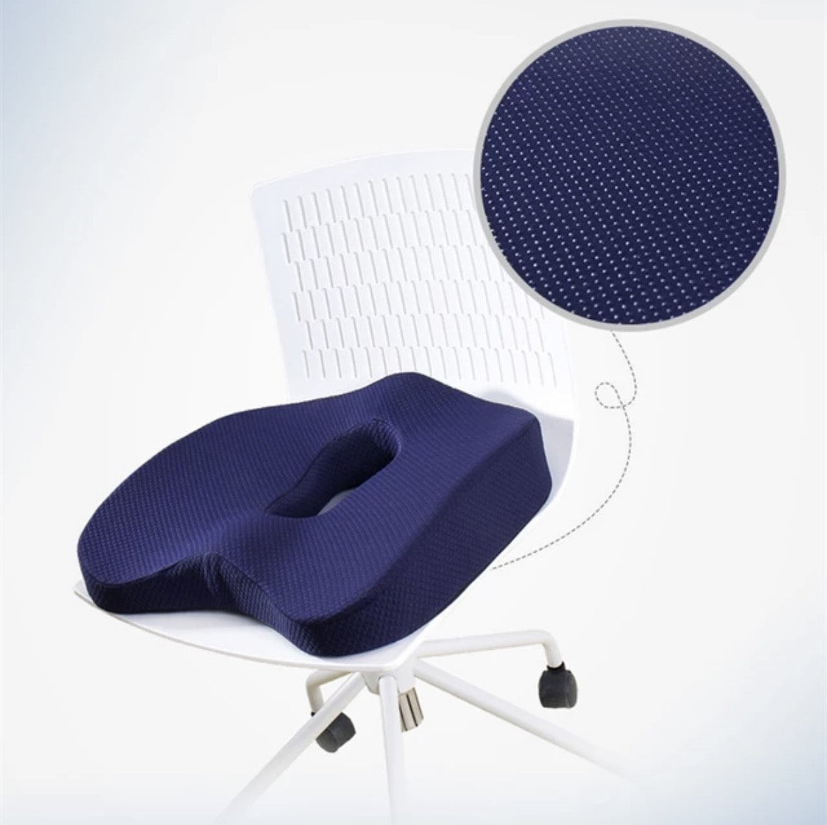 Orthopedic Office Chair Cushion Memory Foam Seat Cushion Lumbar Hemorrhoid Coccyx