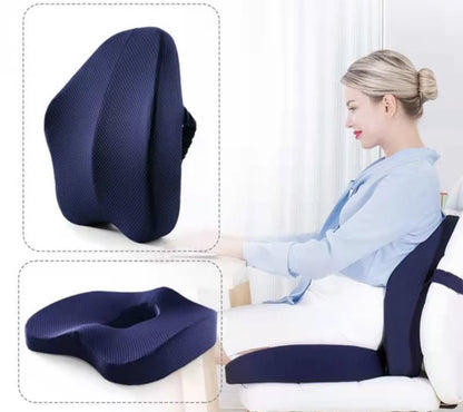 Orthopedic Office Chair Cushion Memory Foam Seat Cushion Lumbar Hemorrhoid Coccyx