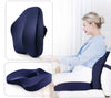 Image of Orthopedic Office Chair Cushion Memory Foam Seat Cushion Lumbar Hemorrhoid Coccyx