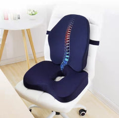 Orthopedic Office Chair Cushion Memory Foam Seat Cushion Lumbar Hemorrhoid Coccyx