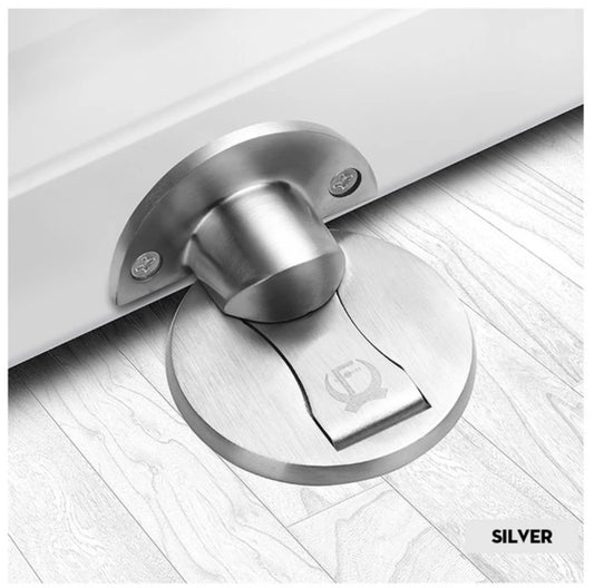 Magnetic Door Stopper Stainless Steel Doorstop Hidden Door Holder Catch Floor